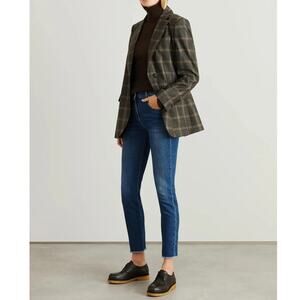 Brunello Cucinelli High Waisted Extra Skinny Jeans Dark Blue Denim Size 46 US 10